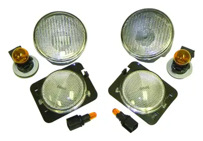 Crown Automotive Jeep Replacement RT Off-Road - Plastic Amber Parking & Side Marker Light Kit