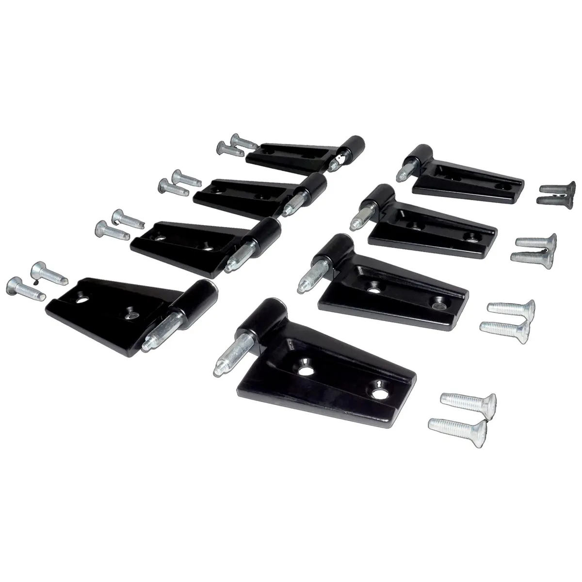 Black Door Hinge Kit Black Primer Door Hinge Set (Door Side);includes 4 Left And 4 Right Hinges And Hardware;hinges Work For Upper or Lower Position of Front or Rear Doors; product image