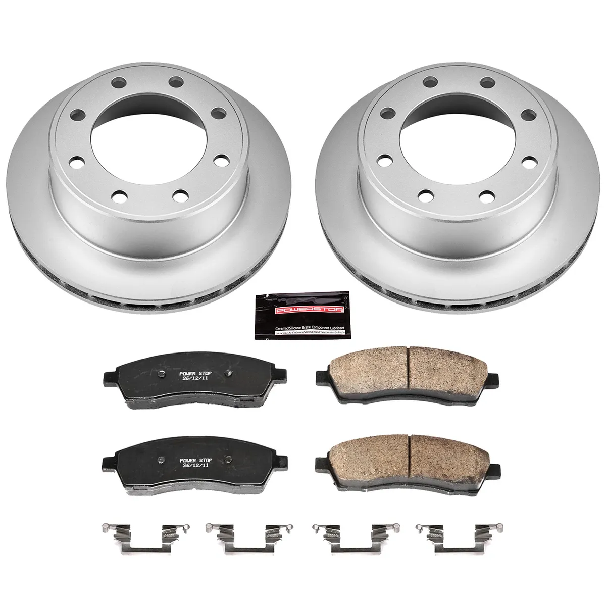Z17 Geomet Coated Rotor Kit: Genuine Geomet Fully Coated Rotors; Ceramic Pads W/Hardware product image