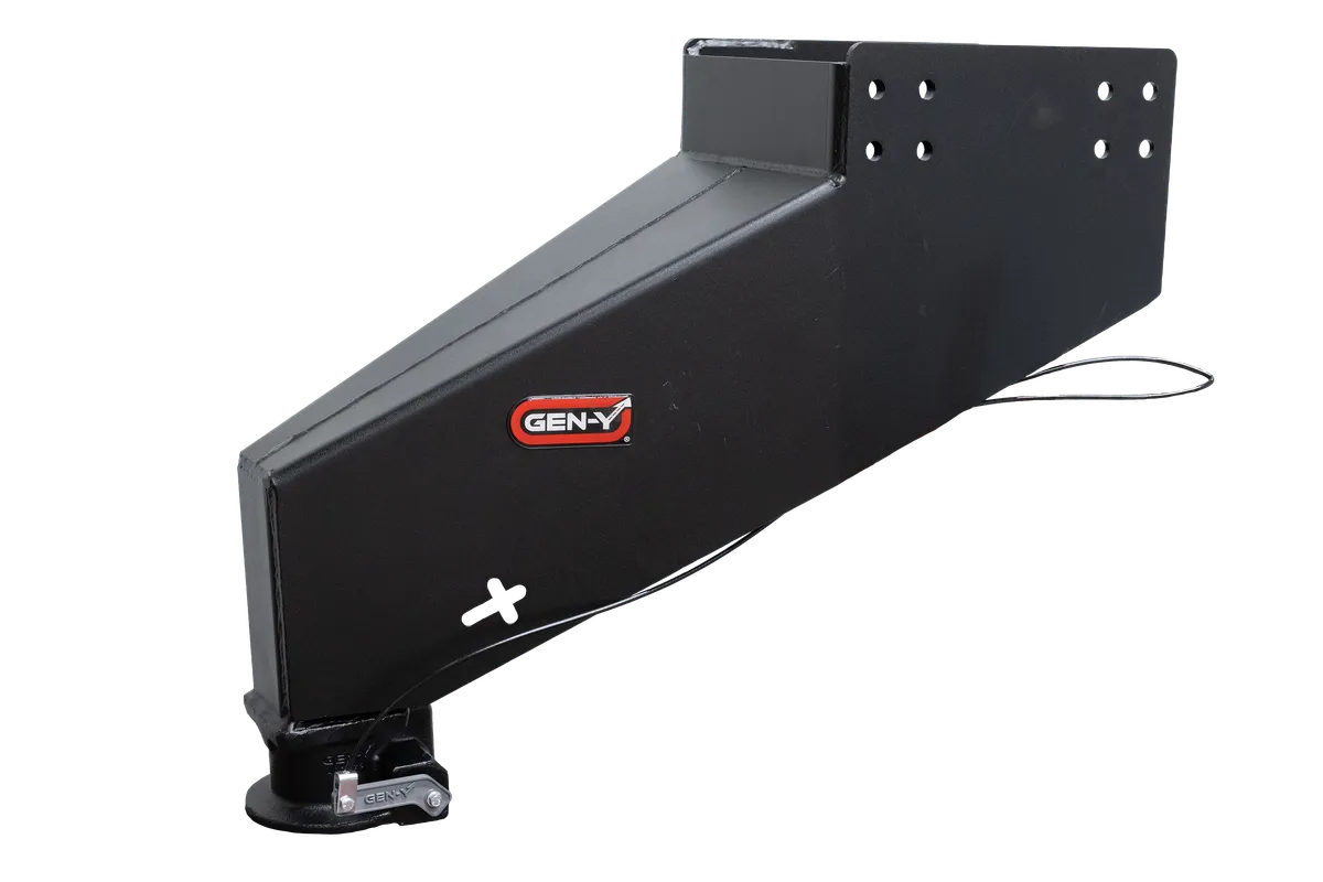 GEN-Y NOMAD - Static Fifth Wheel to Gooseneck - 2 5/16 Coupler - 6.5K TW 30K Overall Towing - Texture Black - Fits Rhino Frames GH-8102 product image