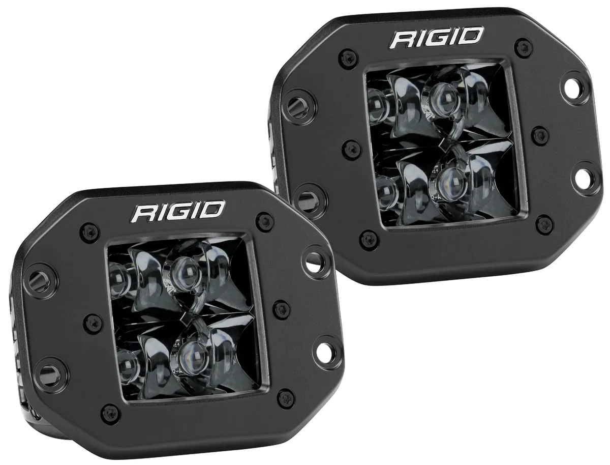 RIGID D-Series PRO Midnight Edition, Spot Optic, Flush Mount, Single product image