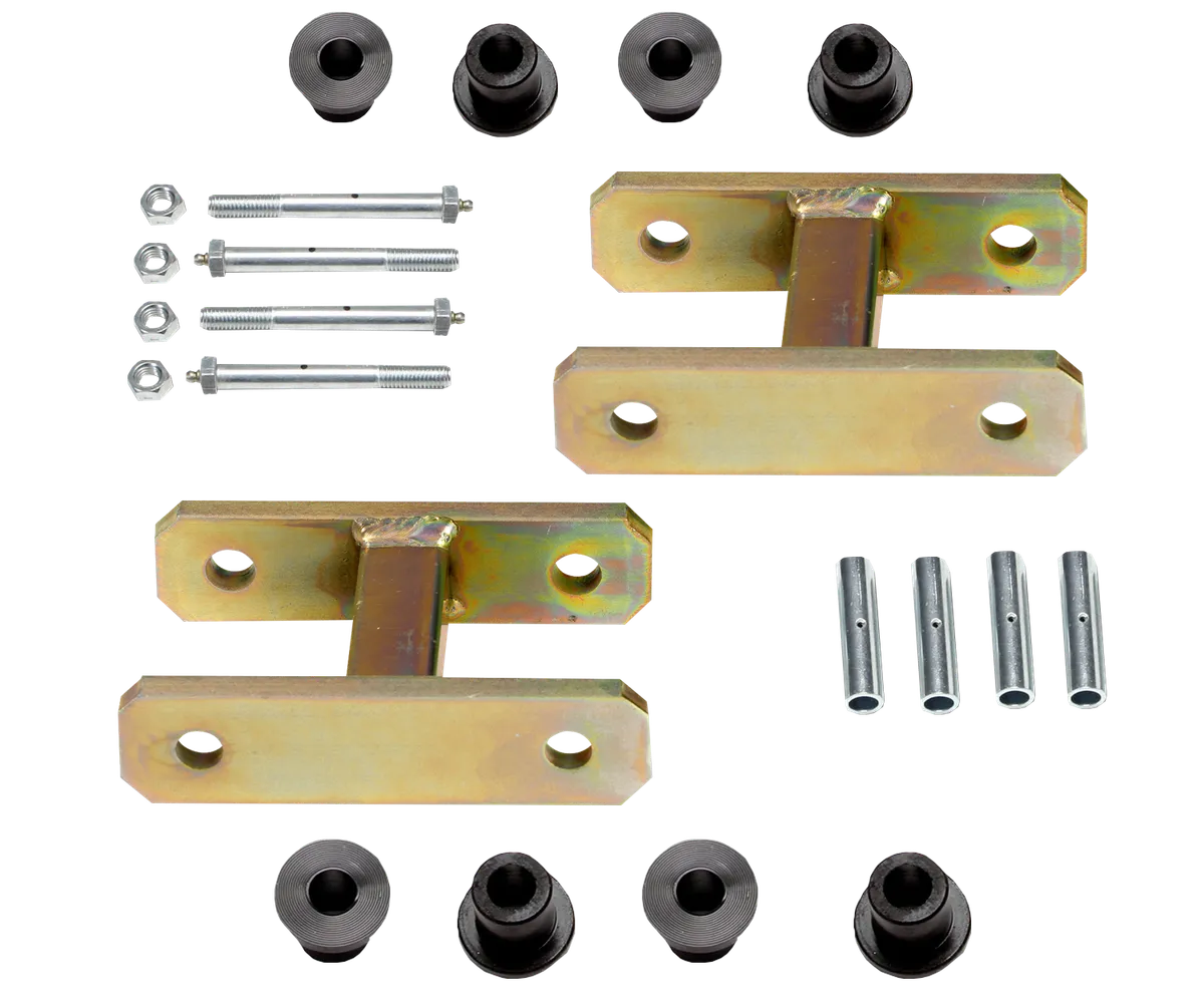 Warrior Products Heavy Duty Greasable Leaf Spring Shackle Kit (0" Lift)