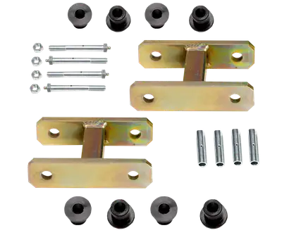 Warrior Products Heavy Duty Greasable Leaf Spring Shackle Kit (0" Lift)