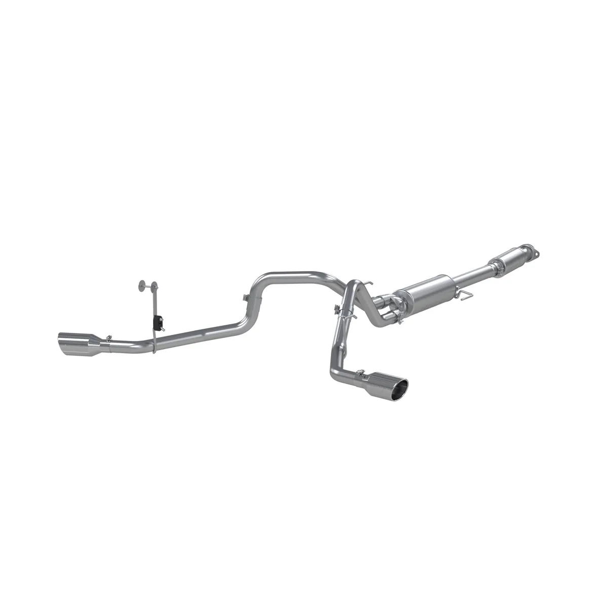 21-Up Ford F-150 Aluminized Steel 3 Inch Cat-Back 2.5 Inch Dual Split Side Exhaust System MBRP product image