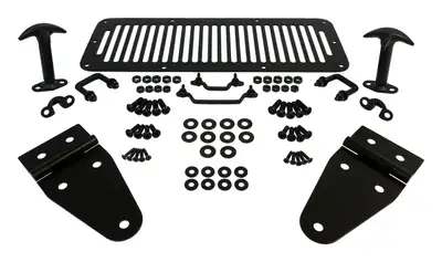 Crown Automotive Jeep Replacement Hood Set 1987-1995 YJ Wrangler; 1978-1983 CJ-5; 1978-1986 CJ-7; 1981-1986 CJ-8