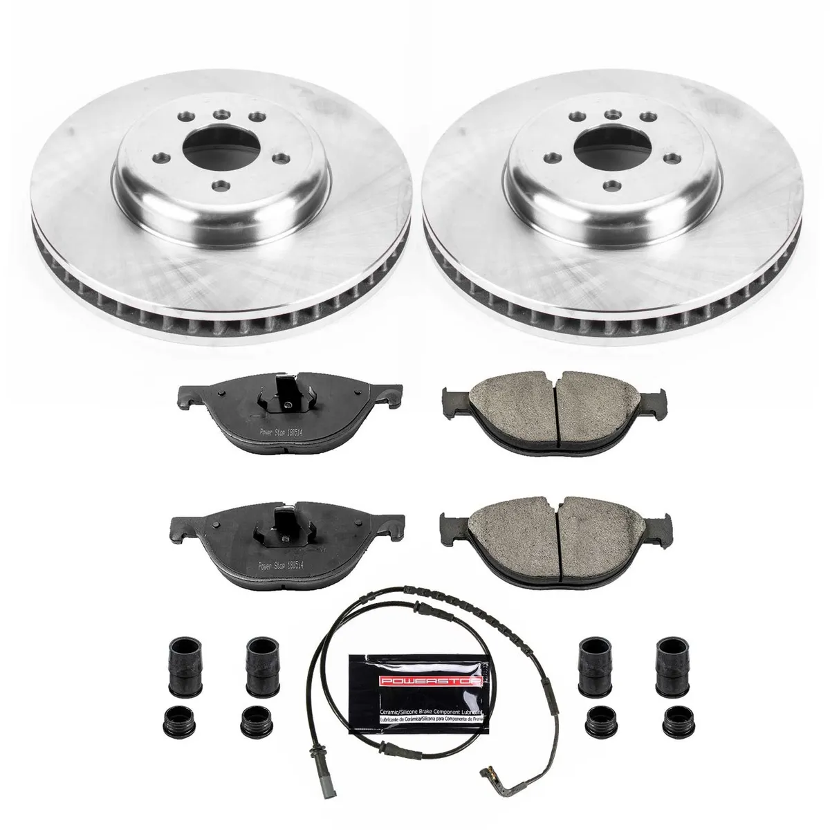 Z17 Direct Replacement Kit: Rotors; Ceramic Pads W/Hardware; Pad Sensors product image
