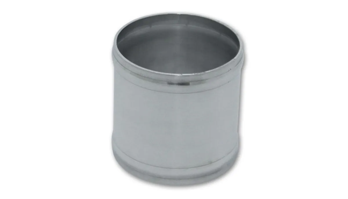 Aluminum Joiner Coupler; 3 in. Tube OD; 3 in. Length; 1.5mm Wall Thickness; 6063 Aluminum; Polished; product image