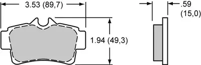 Wilwood Brakes Original Equipment Pads - 15H-8297K