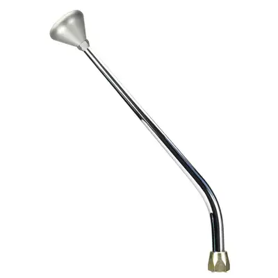 Lokar es Shifter gm 4l60e Chrome 16in Single Bend Lever Mushroom Knob