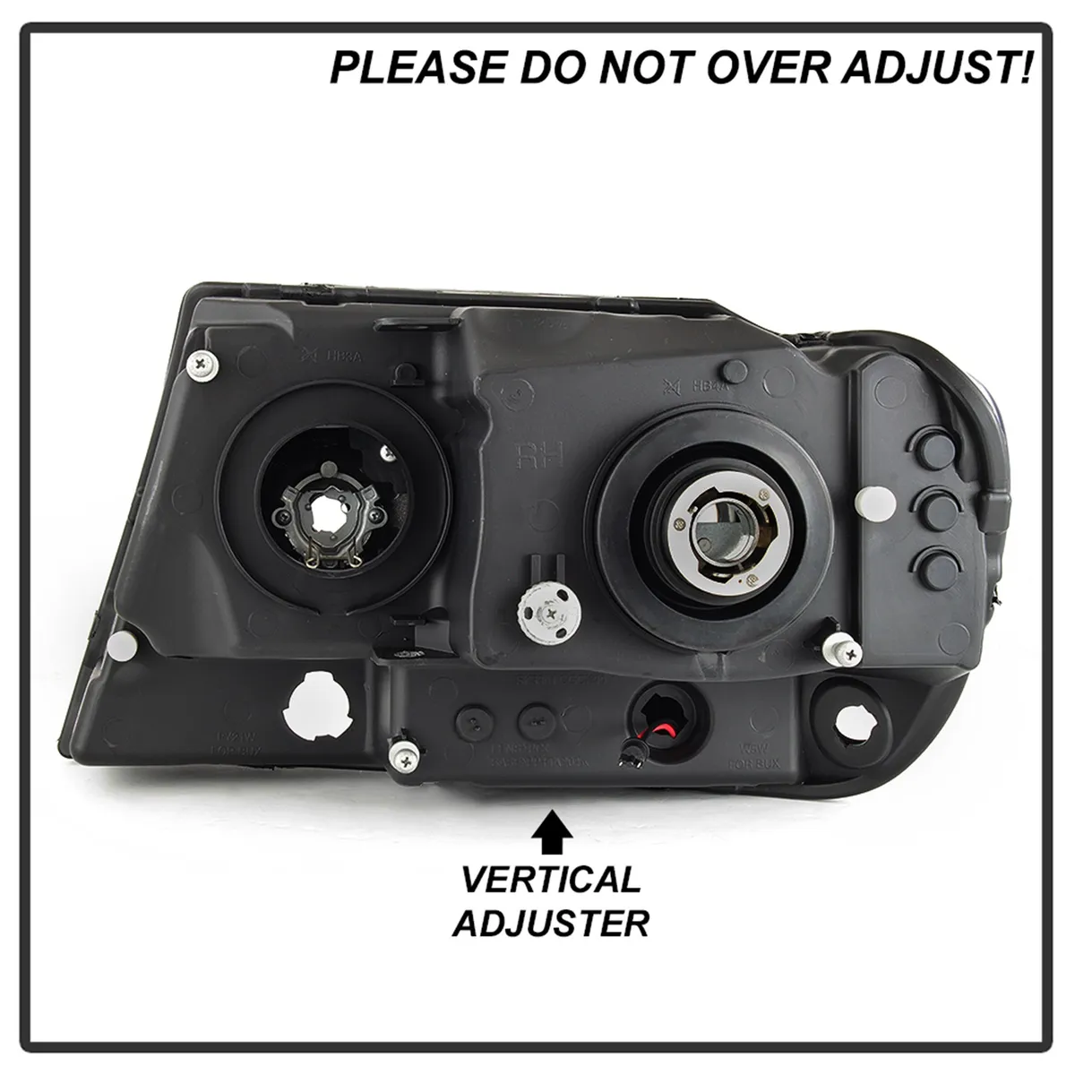 ( Spyder Signature ) Jeep Grand Cherokee 99-04 Version 2 Light Bar Projector Headlights - Black product image