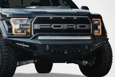 Addictive Desert Designs Addictive Desert Design HoneyBadger Front Bumper w/ Winch Mount and Light Mounts