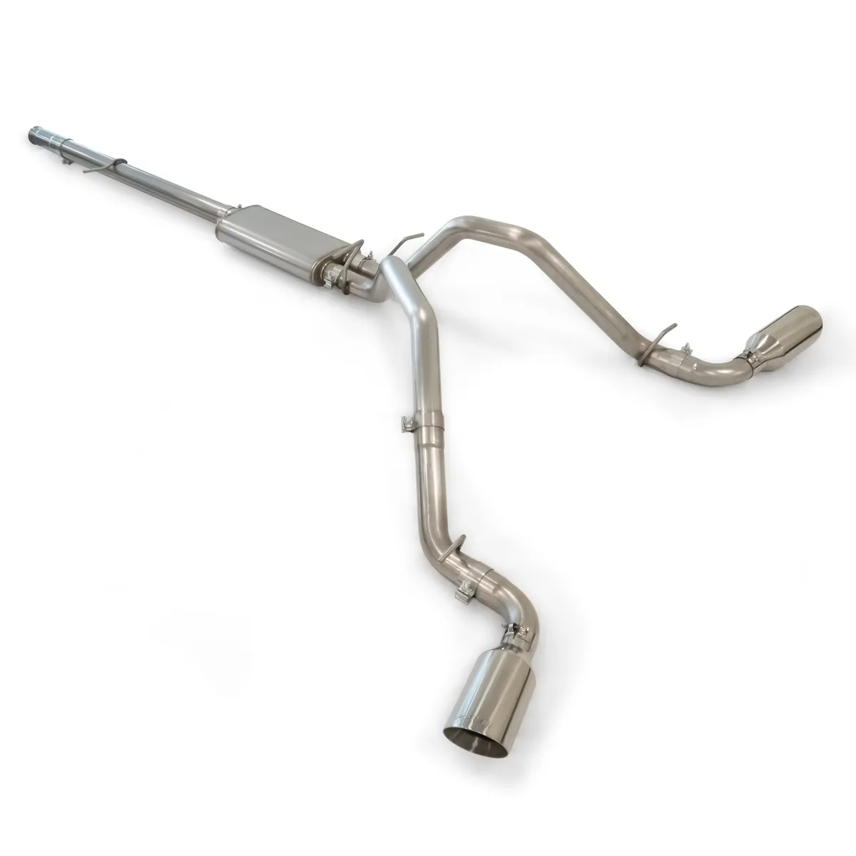 0913 gm 5.3l 2.5in Catback Exhaust System Polished W/Black Tips product image