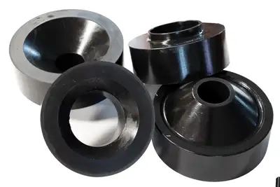 Fishbone Offroad Contains 2 Front and 2 rear coil spring spacers, High density polyurethane, Hardware Included