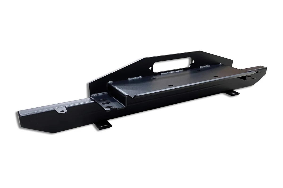 TJ Wrangler / LJ Unlimited Tube Bumper with Winch Plate 54" - Black Powder Coated product image