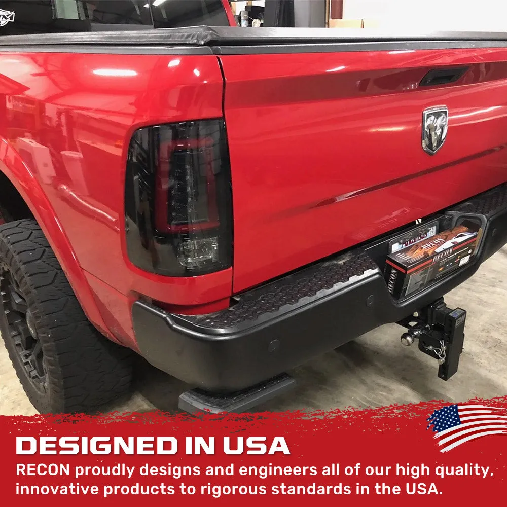 Dodge RAM 2500/3500 10-18 Ultra Bright OLED Tail Lights w/ Scanning Turn Signals (Replaces Factory Halogen Tail Lights) - Smoked Lens product image