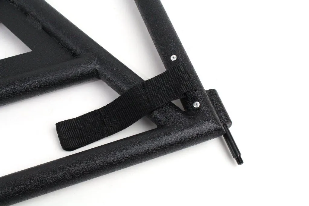 Black textured powder coat, Steel, Sold as a pair (Front tube doors only) product image