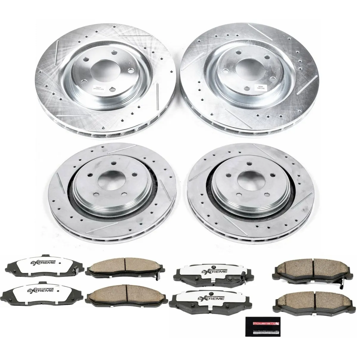 Z26 Street Warrior Upgrade Kit: Drilled/Slotted Rotors; Carbon-Fiber Ceramic Pads W/Hardware product image
