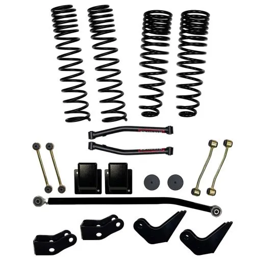 3.5 Inch Dual Rate Long Travel Coil Spring Lift Kit with Shock Extensions 2020-2022 Jeep Gladiator JT Non-Rubicon Skyjacker product image
