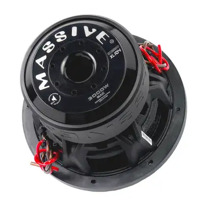 Massive Audio SUMMOXL104 - 10" 1500 Watts RMS Dual 4 Ohm Subwoofer