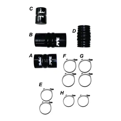 Pacific Performance Engineering LML 11-16 Silicone Hose And Clamp Kit Black PPE Diesel