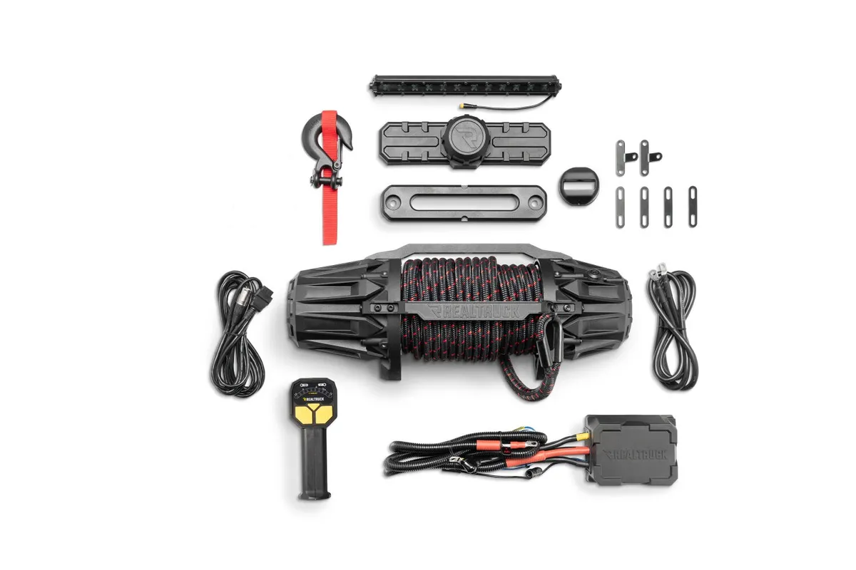 Go Rhino XG-W10000KB - RealTruck Traction Recovery 10K Winch - Black product image