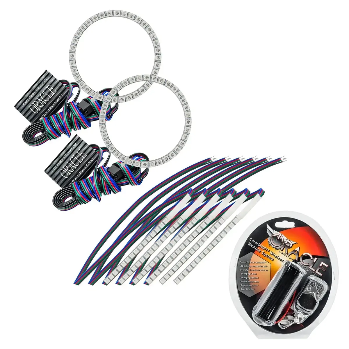 ORACLE Lighting 2015-2017 Ford Mustang V6/GT/Shelby ColorSHIFT DRL Upgrade w/Halo Kit product image