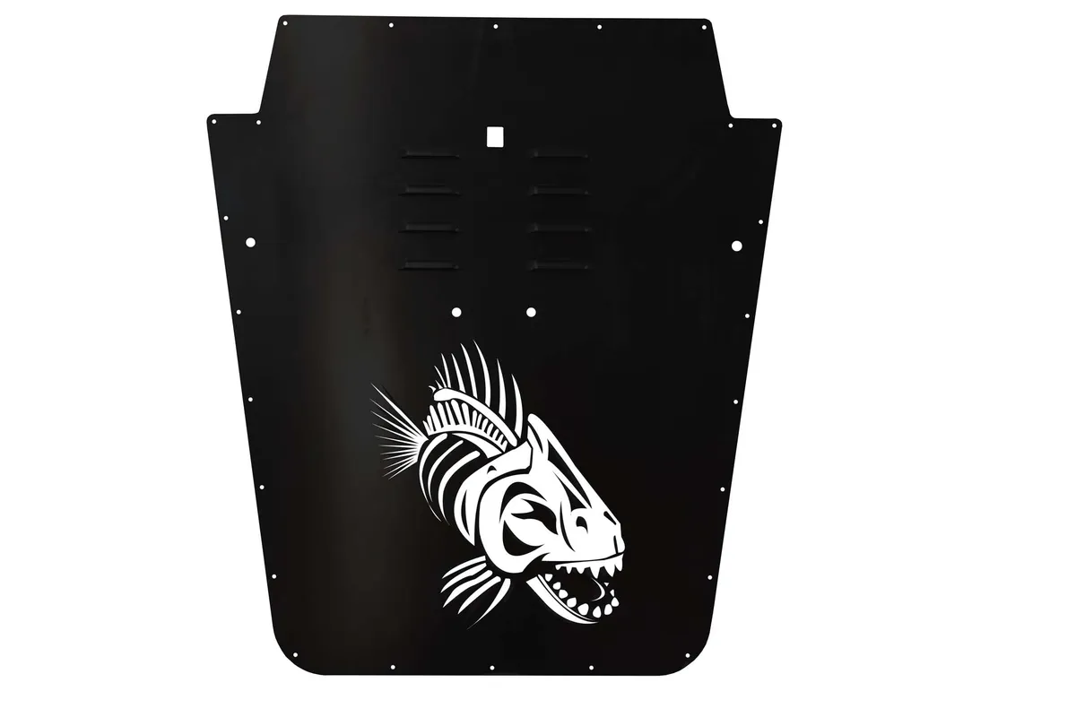 200712 Wrangler Fishbone JK Hood Louver (0712)black Black Powder Coat product image