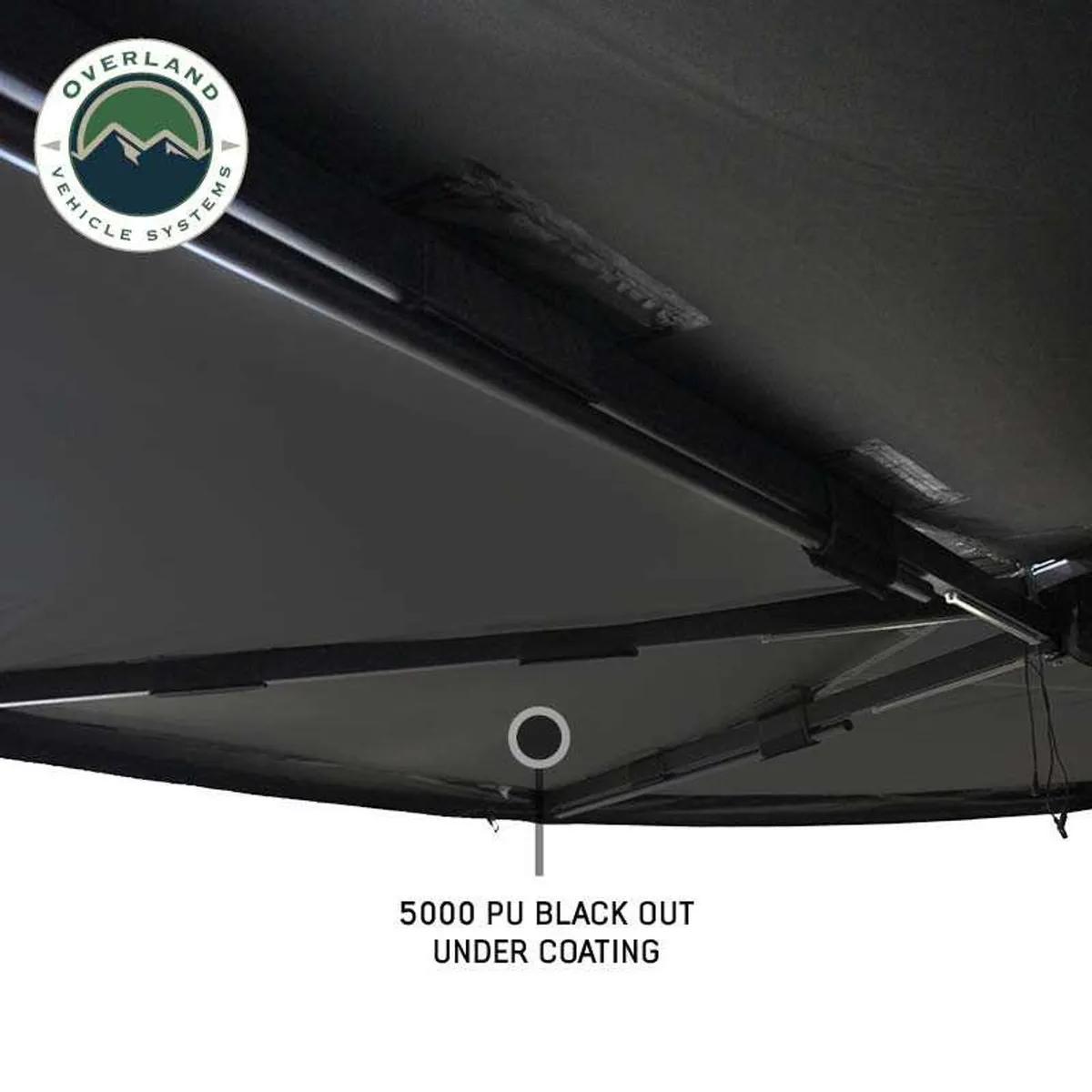XD Nomadic 270 - Awning W/Lights and Black Out , Driver Side, Black Body, Black Trim and Black Travel Cover Overland Vehicle Systems product image
