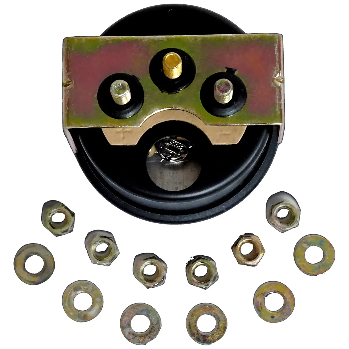 Black Fuel Gauge 12-Volt Fuel Gauge;includes Hardware;fits 2" Diameter Hole;features Black Face And Black Bezel product image