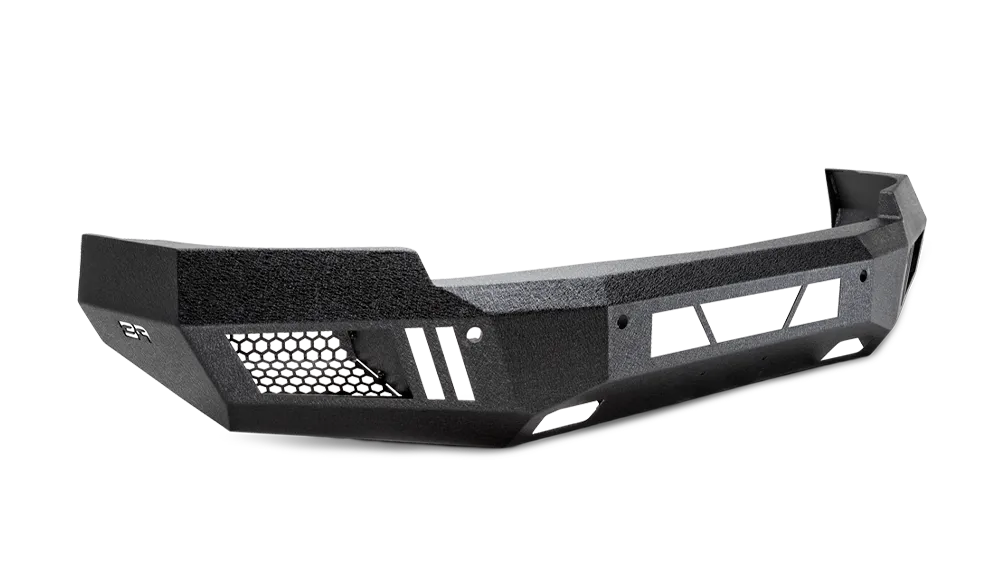 ECO-Series Front Bumper; 1/8 in. Steel Plate; Non Winch; 20 in. Dual Row/4 Cube Style LED Light Mount; Black; Steel; product image