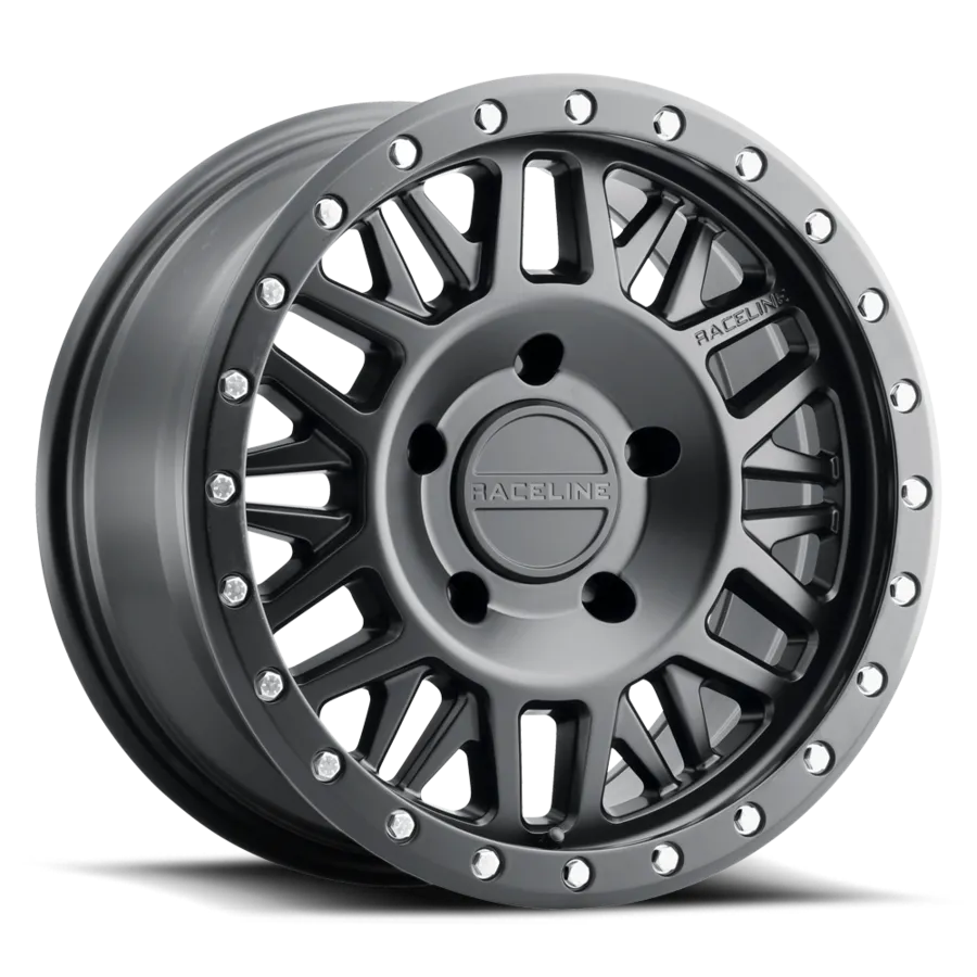 Aluminum Wheels 17x9 Ryno 951B Satin Black -12 Offset 8 on 170 Bolt Pattern 130.8 Bore Raceline product image