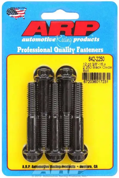 ARP Auto Racing 3/816 x 2.250 12pt Black Oxide Bolts