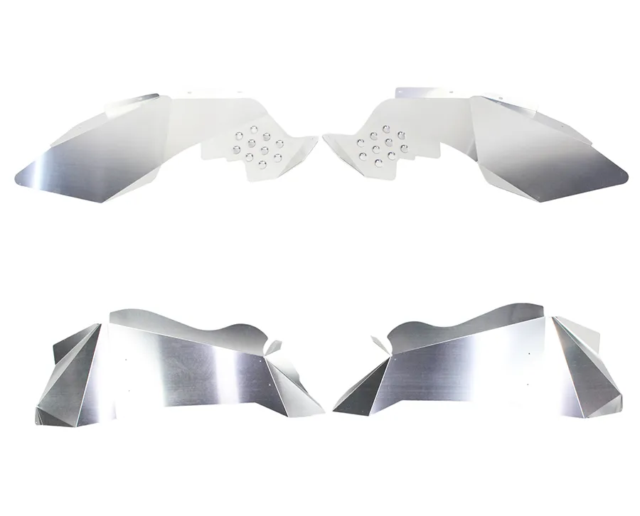 Fishbone Offroad FB33069 RAW Aluminum Front & Rear Inner Fenders FB33069 product image