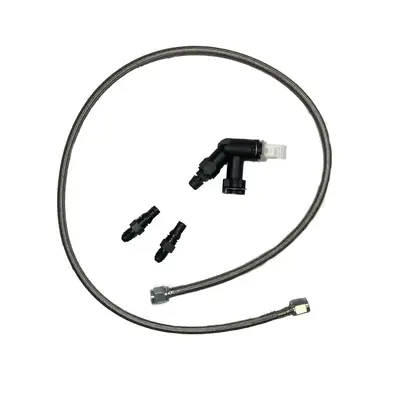 McLeod McLeod 139252 Stainless Steel Braided Line: Double -4 AN: Female: 36 in.: w/Bleeder