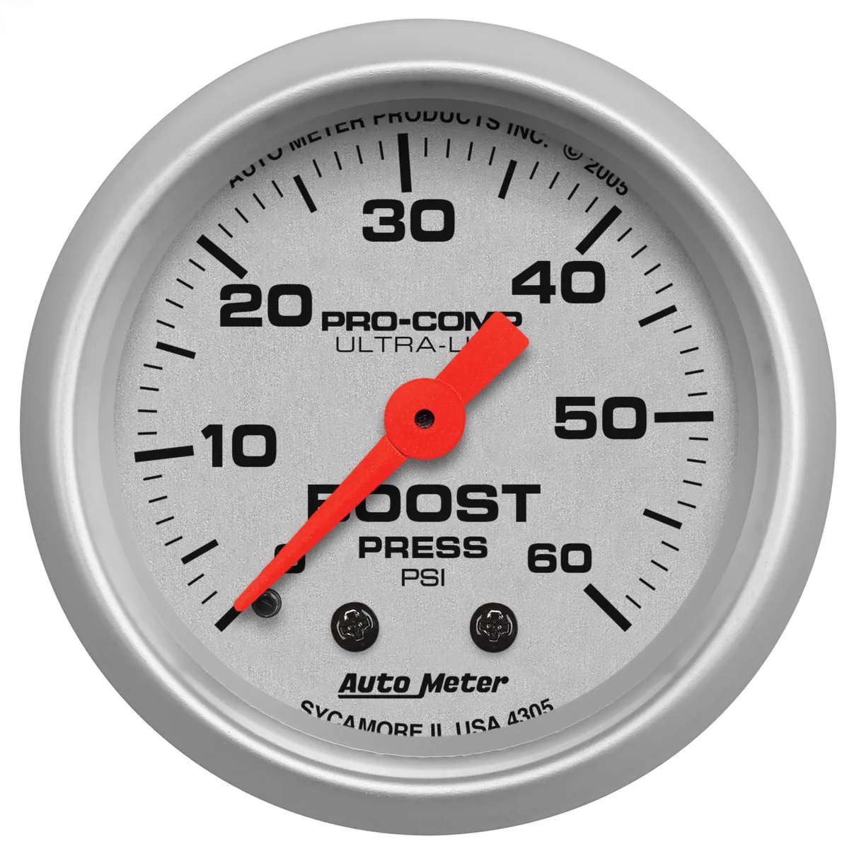 Gauge, Boost, 2 1/16", 60psi, Mechanical, Ultra-Lite product image