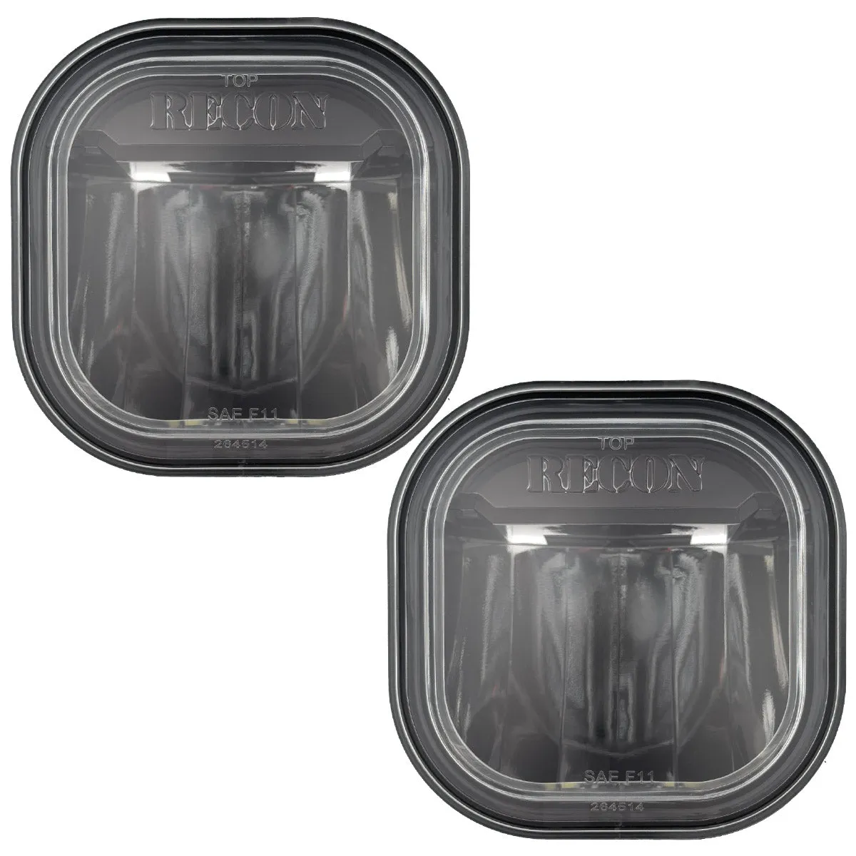 Ford Superduty 11-16 LED Fog Lights 2-Piece Set Replaces Both OEM Ford Superduty F-250350450550 Fog Lights - Smoked product image