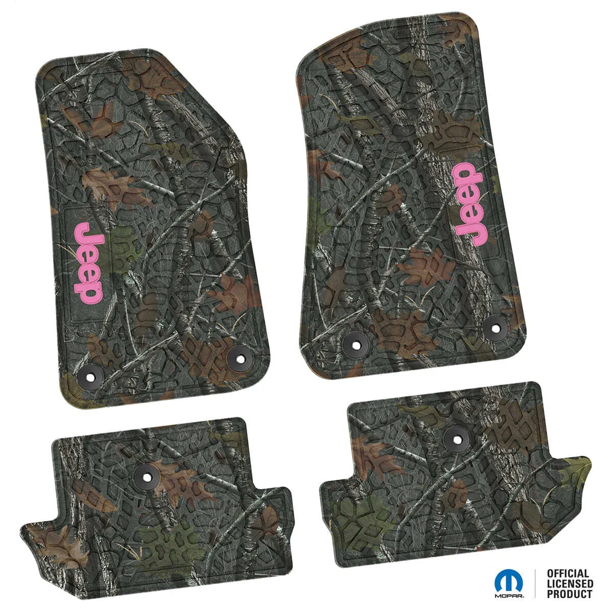18-24 Jeep JL 2 Dr Front and RearTire Tread/Scorched Earth Scene w/ JEEP Insert - Black w/ Tan Insert product image