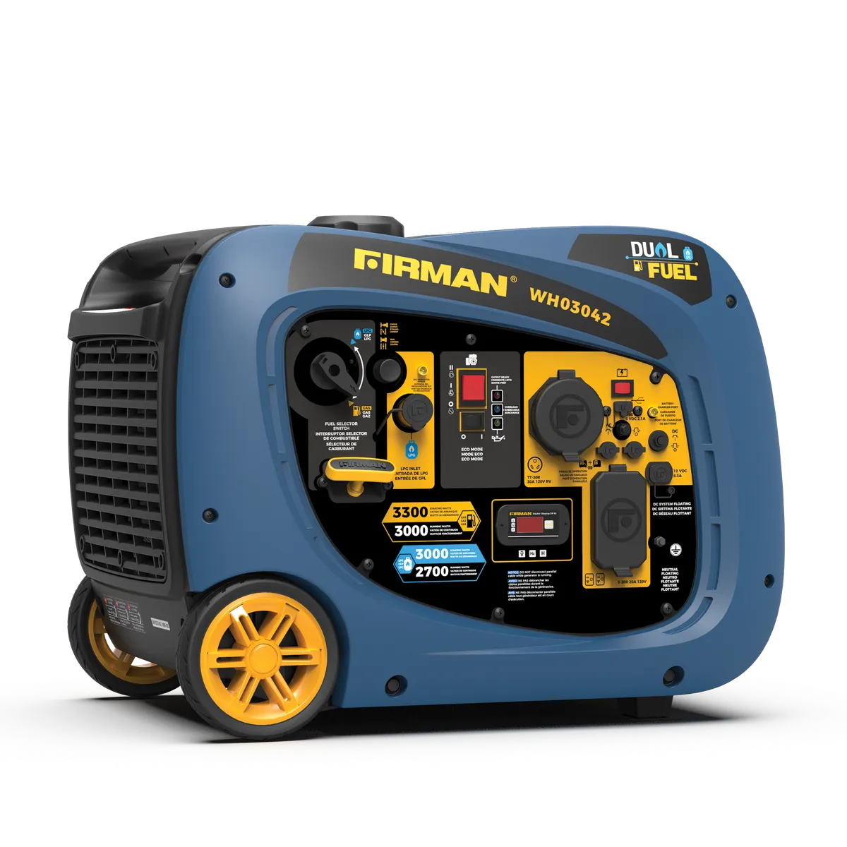 Inverter 3300/3000w Electric Start Parallel Ready Gas/Propane Portable Generator product image