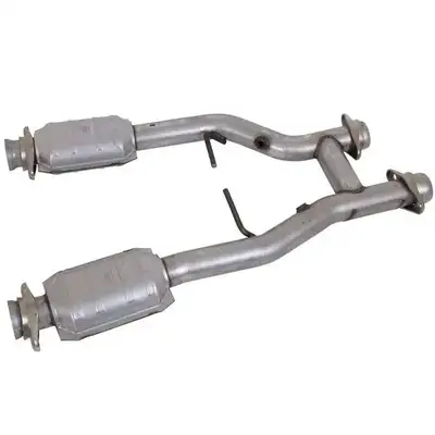 BBK Performance 1996-2004 Mustang Gtcobra 2.5 Short Mid H-Pipe Wconverters