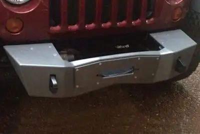 Nemesis Industries Nemesis Industries Notorious Front Bumper w/ Winch Plate Centered Drum - Bare Aluminum - JK