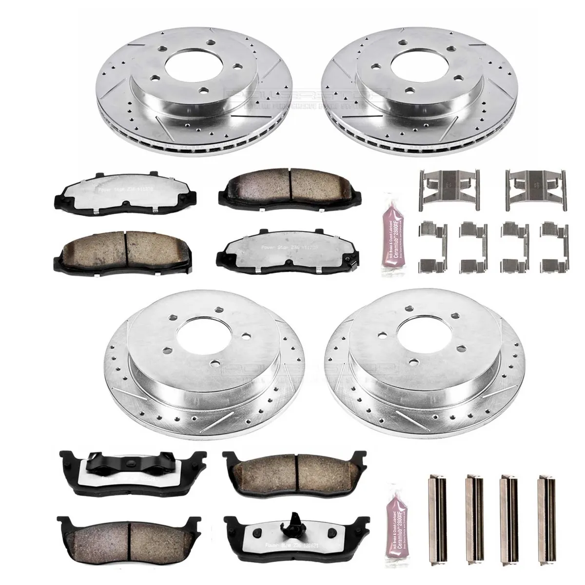 Z36 Truck/Tow Upgrade Kit: Drilled/Slotted Rotors; Carbon-Fiber Ceramic Pads W/Hardware product image