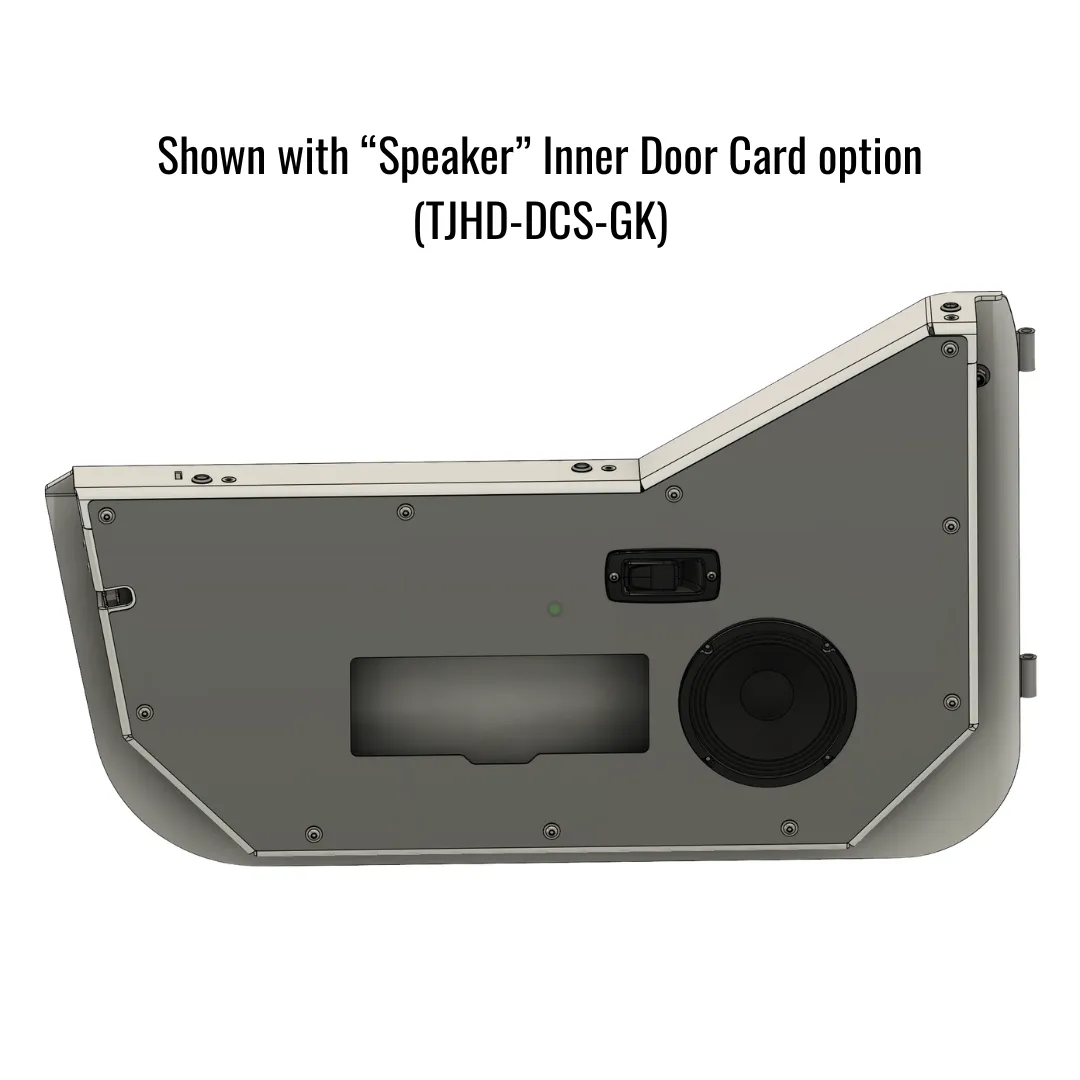 Aluminum Half Door Set (2) for Jeep TJ Wrangler (1997-2006) product image