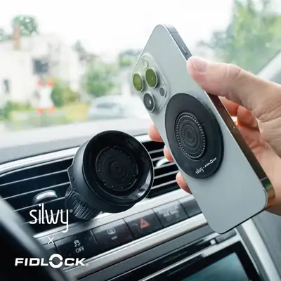 SILWY MAGNET Magnet-VACUUM Handy Holder UNIVERSAL for Car Air Vent including Magnet-VACUUM Patch