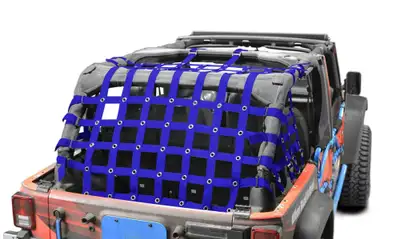 Steinjager Tops and Covers 2007-2018 Cargo Nets 4 Door Blue