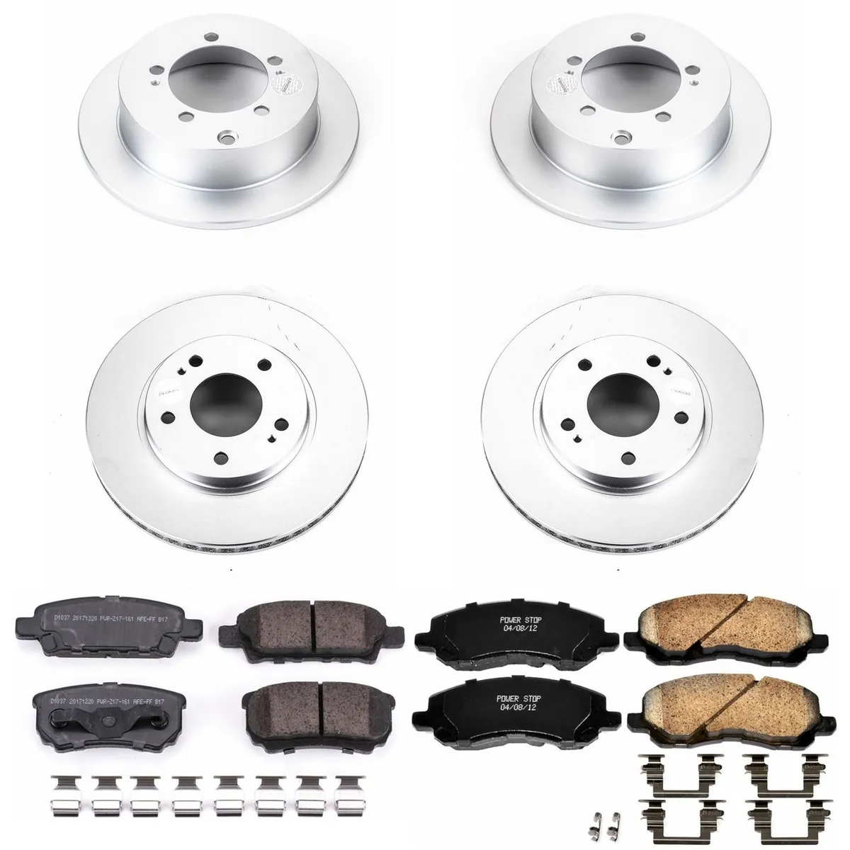 Z17 Geomet Coated Rotor Kit: Genuine Geomet Fully Coated Rotors; Ceramic Pads W/Hardware product image