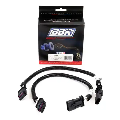 BBK Performance 2018-2023 Mustang gt Front Wire 16 o2 Harness Extension Kit Pair