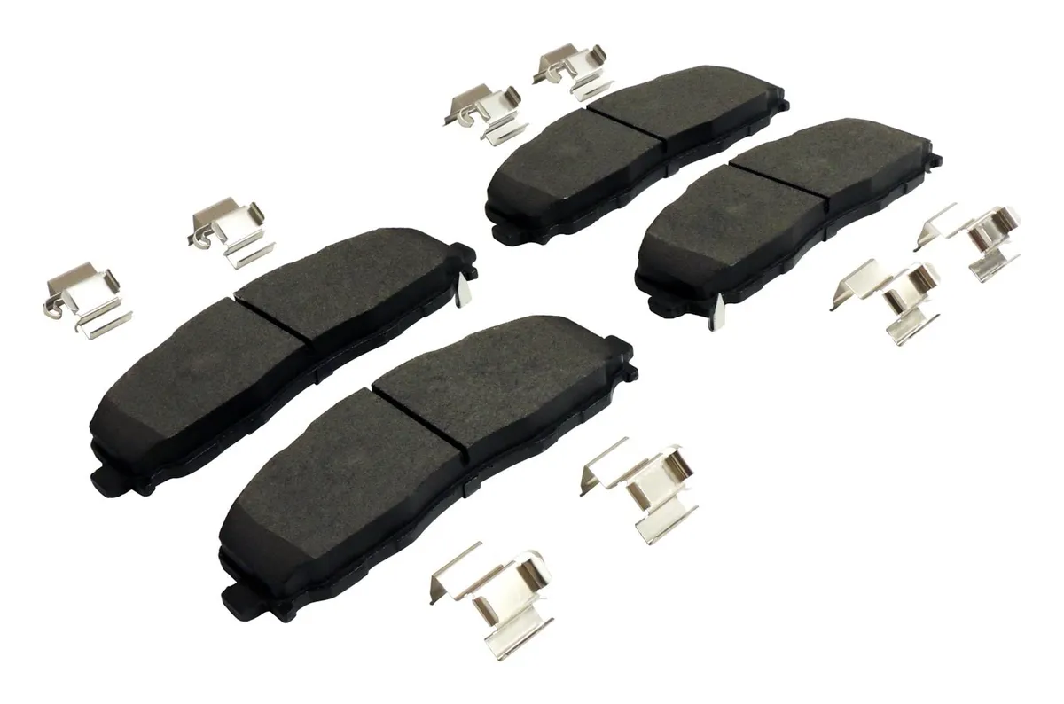 Disc Brake Pad; Front; Includes Brake Pads and Springs; w/ .95 in. Thick Front Brake Rotors; product image