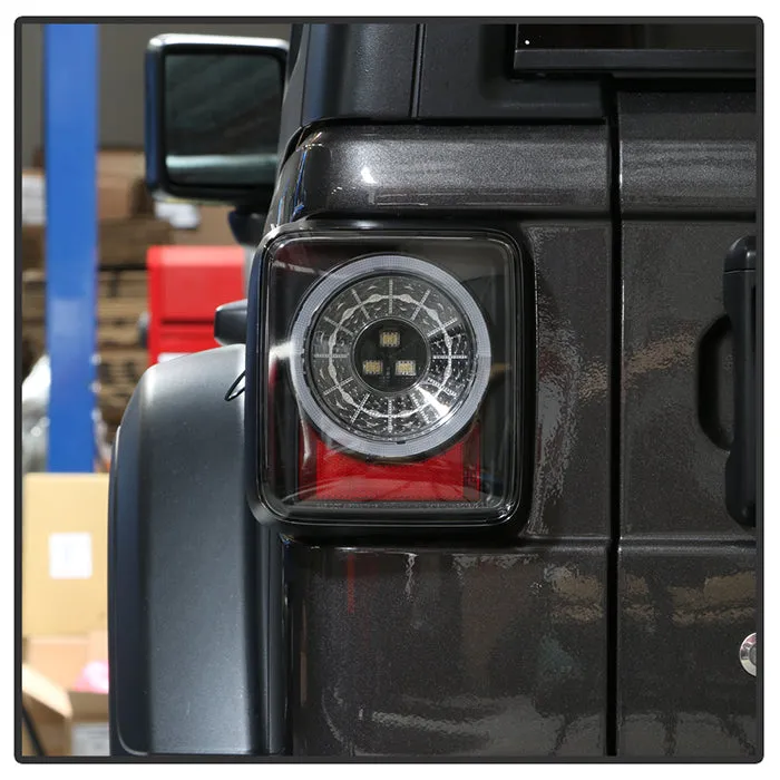 ( Spyder ) Jeep Wrangler 2019 - 2020 Full LED Tail Light - Sequential Turn Signal - Black product image