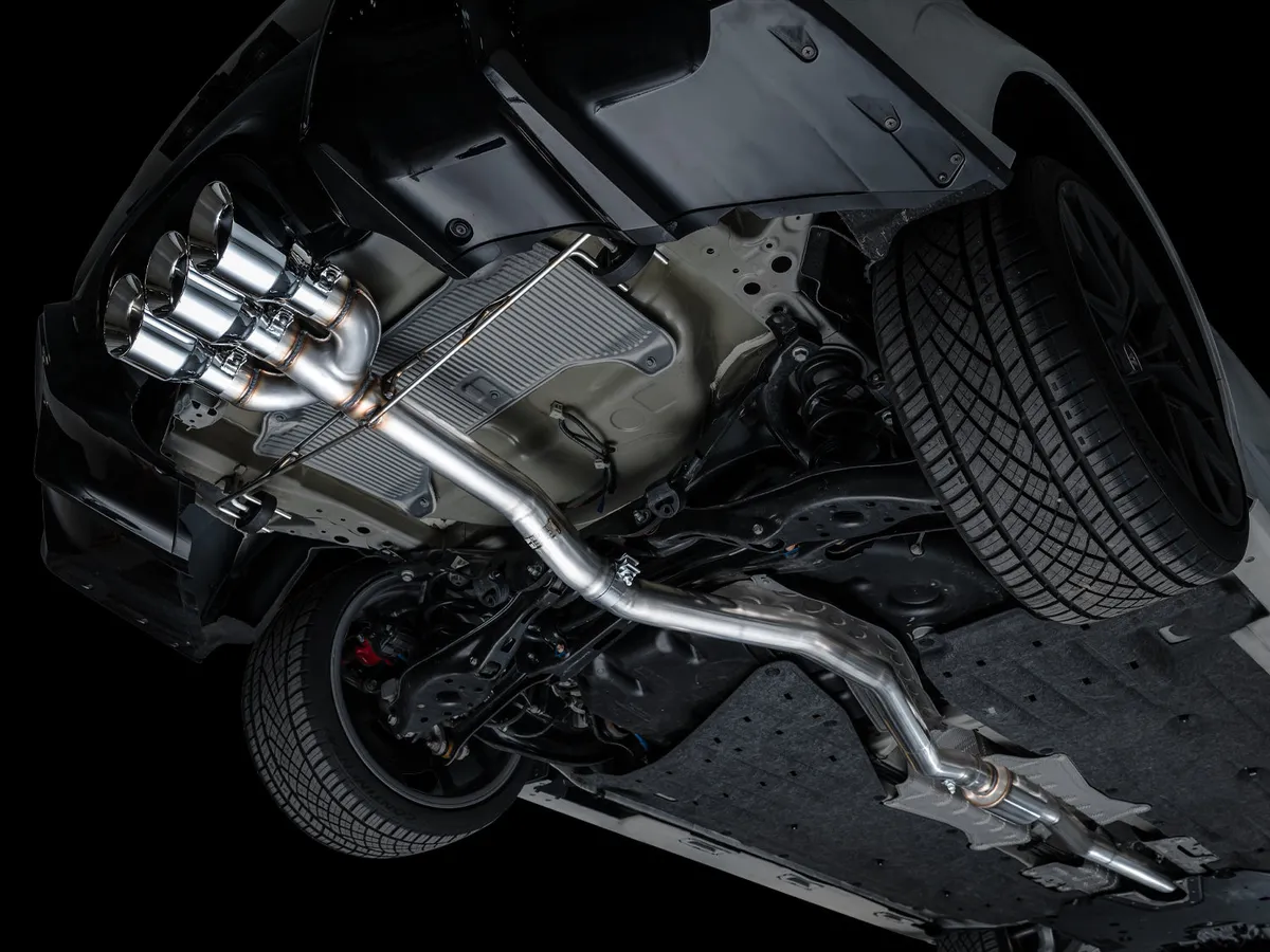 AWE Track Edition Exhaust for DE5 Integra Type-S - Triple Chrome Silver Tips product image