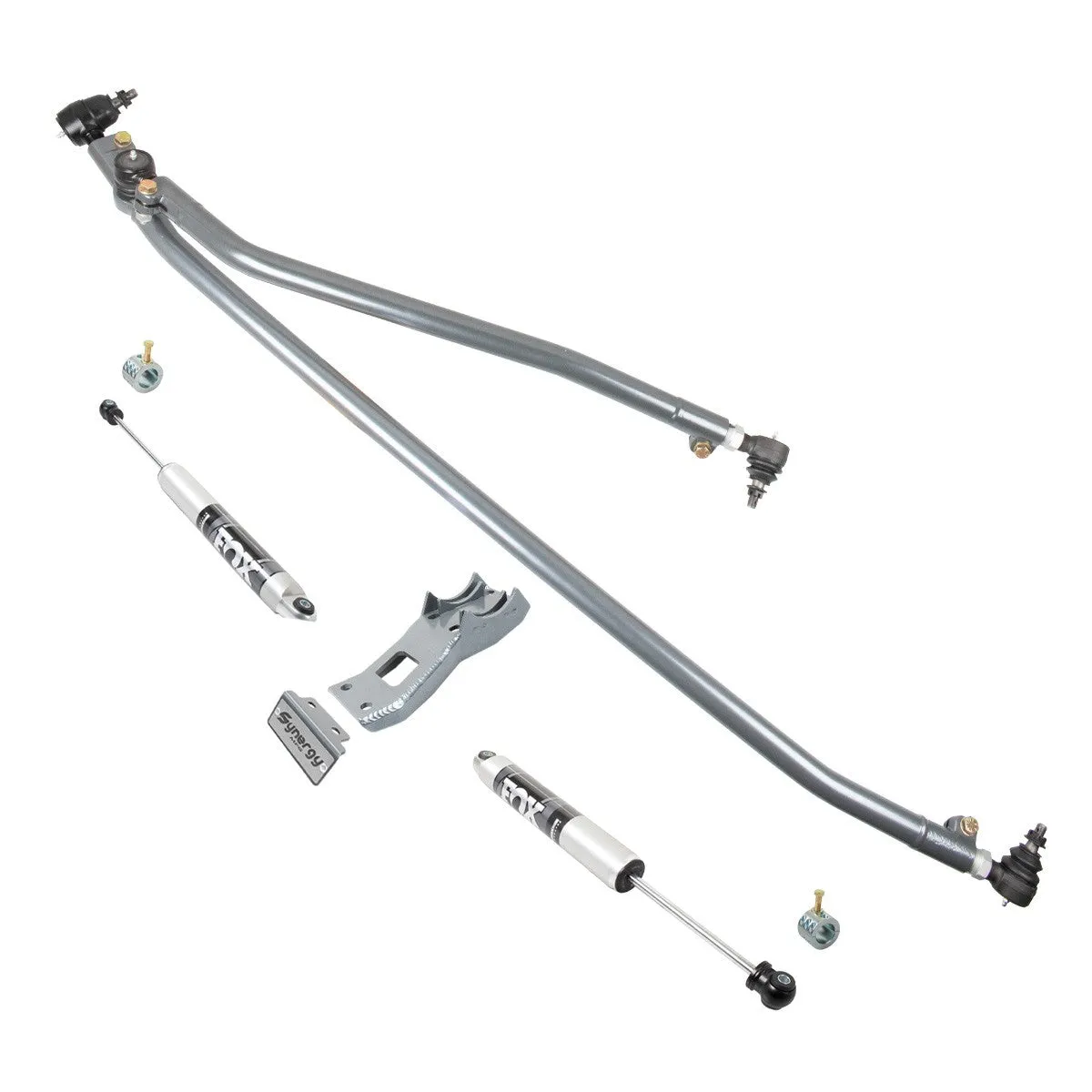 Synergy Manufacturing 03-13 Ram 1500/2500/3500 4x4 HD Steering Kit with Dual Steering Stabilizer Bracket Clamps IFP Stabilizers